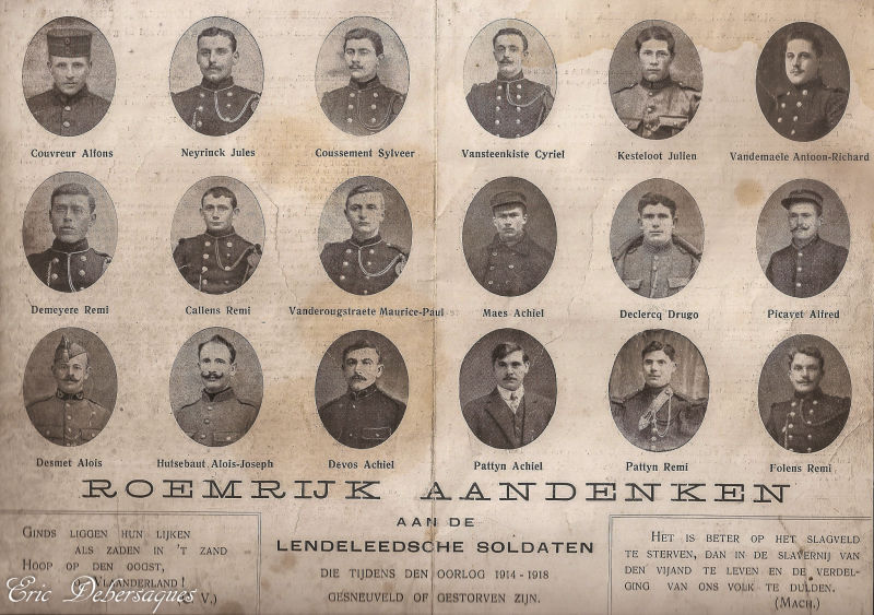 Lendeleedse WWI oorlogslachtoffers