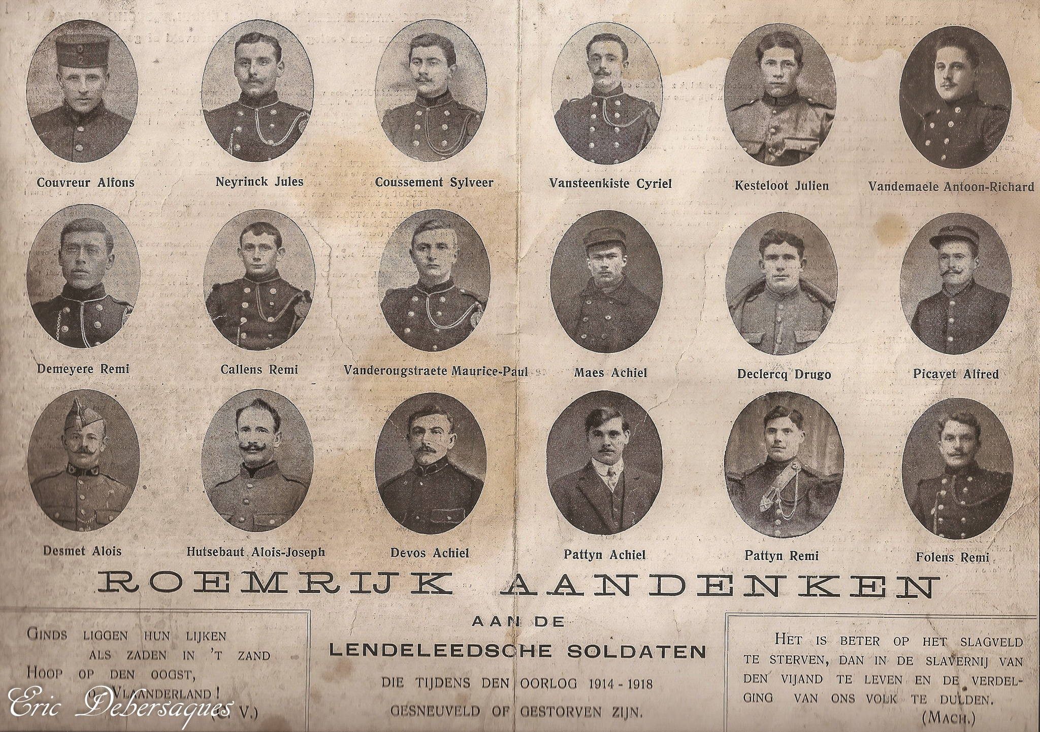 Lendeleedse WWI oorlogslachtoffers